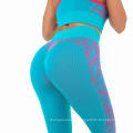 2021 Yoga Suit Sport Women Leggings Fitness Tights Tummy Control Custom Flare Yoga Pants Knitted Seamless Leggings